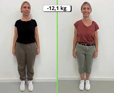 Résultat perte de poids femme